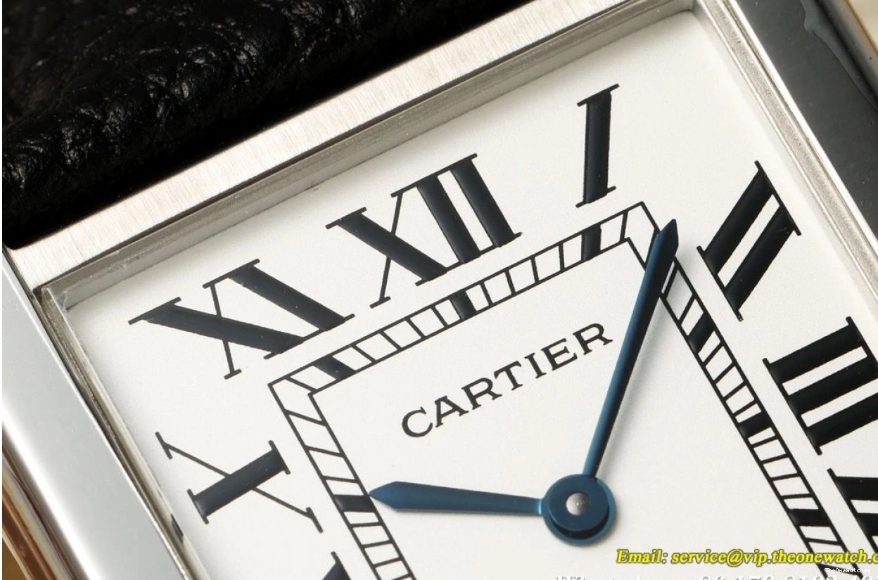 Grain Lychee Quartz White Cartier - AF Solo Dial 27.4mm on Tank Leather 0316